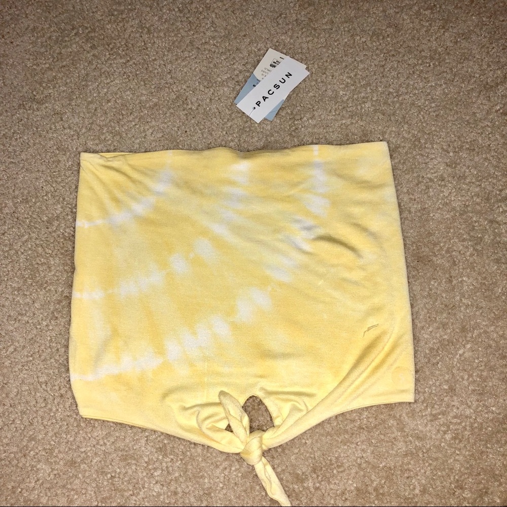 Yellow tube top